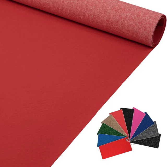 ANRO Eventtapijt Rood 500x140cm – Beurstapijt Loper Messeloper Bruiloftsloper Antislip Weerbestendig