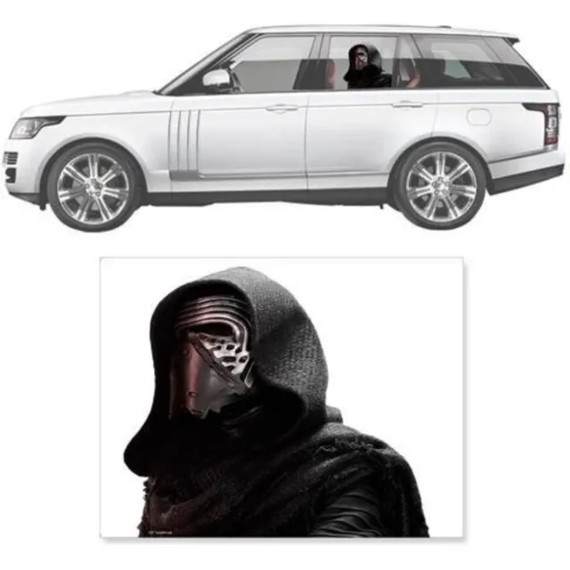 Funwraps Star Wars - Kylo Ren - Window Wrap Passenger Series Car Decal Grijs
