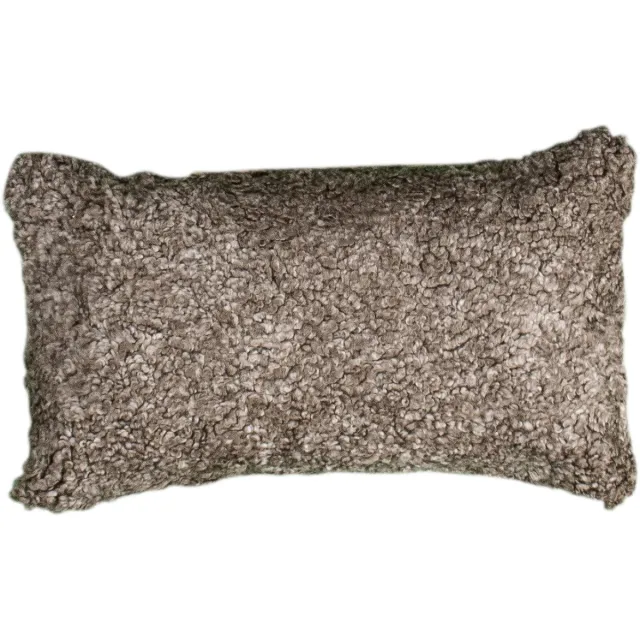 Van Buren Sinds 1861 Schapenvacht kussen | Teddy sahara - Crossbreed 30x50cm