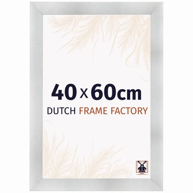 Dutch Frame Factory Fotolijst 40x60 cm - MDF - Aluminium Geborsteld - Praag