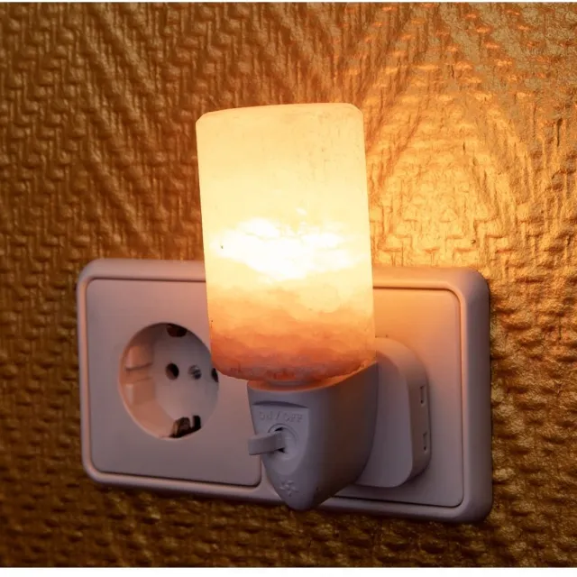 BERK Zoutlamp nachtlicht Cilinder Zwart