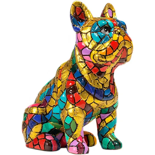 Barcino mozaiek Gaudi style Barcino mozaiek Carnaval Bulldog (drie groottes) Multi