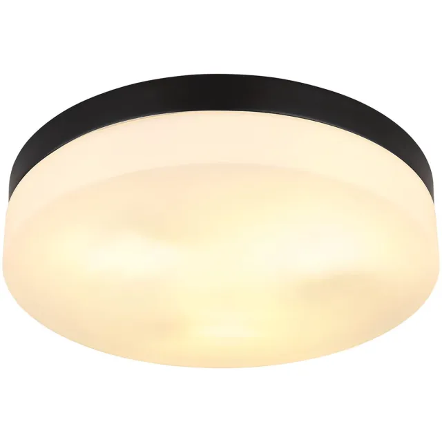 Globo plafonniere - Vranos - zwart - aluminium - Ø 30cm - E27 - 32113B
