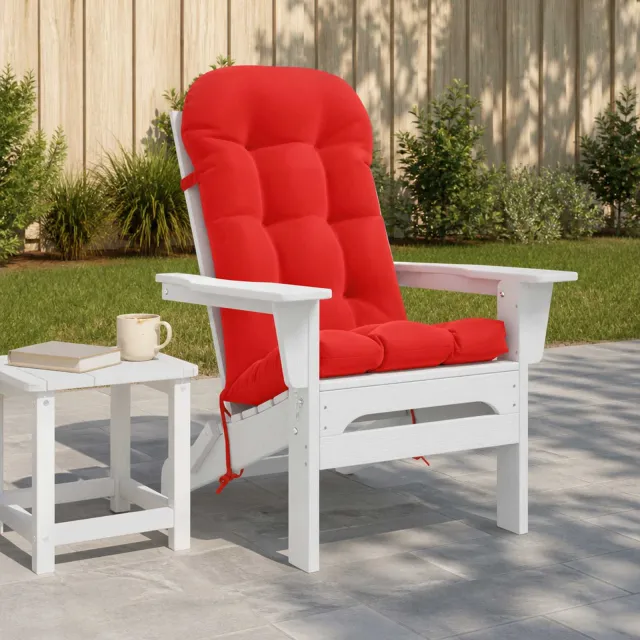 vidaXL Adirondack stoelkussen PUTTEN 100% Polyester Rood