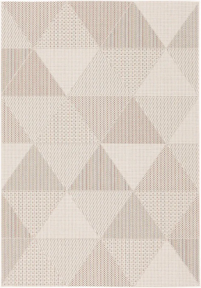 Pergamon Tapijt voor binnen en buiten Flatweave Campus Ruiten Beige