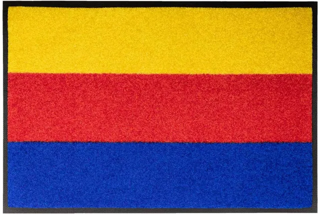 LogoMatz Deurmat Noord Holland 40cm x 60cm - Antislip - Geschikt voor wasmachine - Kleurecht - Geen schadelijke weekmakers - Gemaakt in Europa - Noord Hollandse vlag Rood