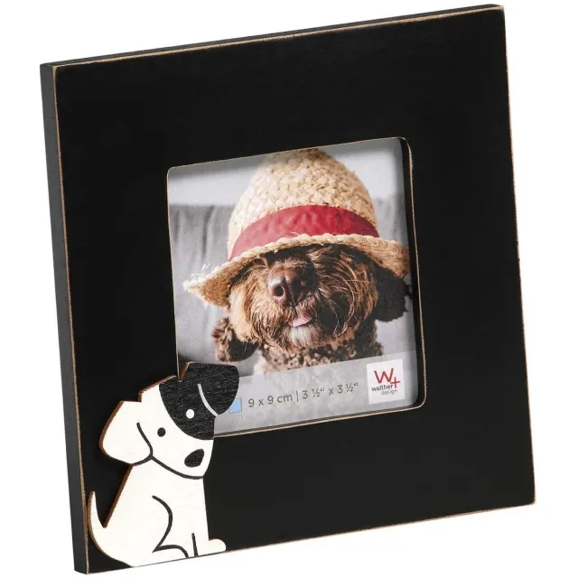 Walther Portret frame hond, Schwarz 90x90 Zwart