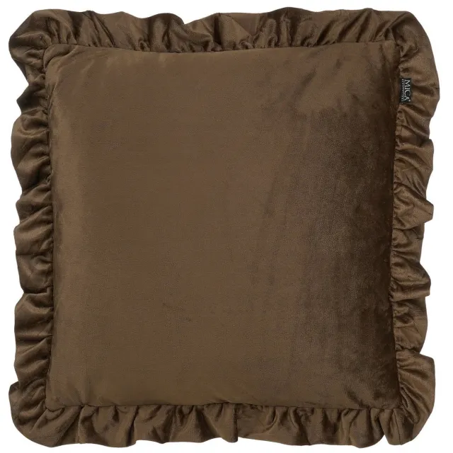 Mica Decorations sierkussen Glance (50x50 cm) Bruin