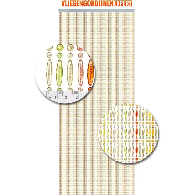Vliegengordijnenexpert® Vliegengordijnenexpert - Vliegengordijn - 100x240 cm - Multicolor rood