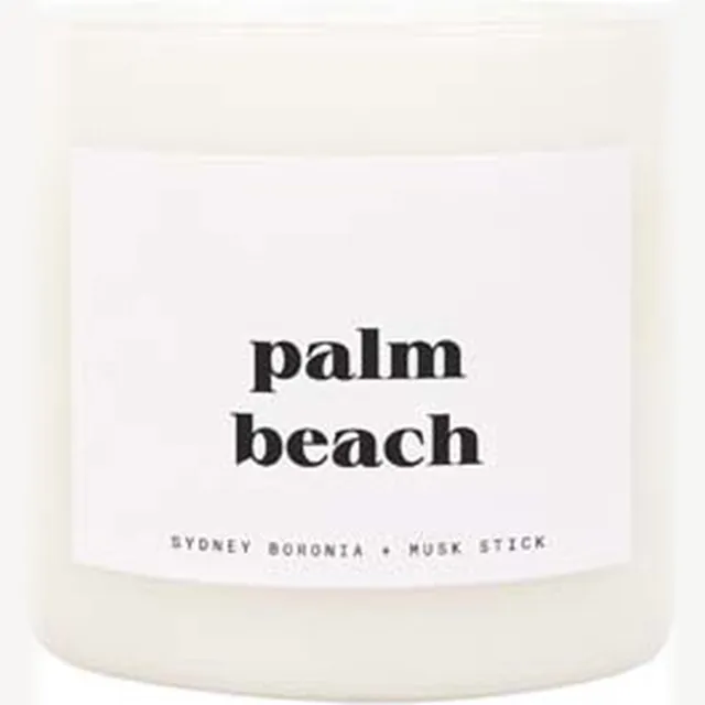 SunnyLife Candles & Fragrance Kaars Klein Palm Beach - Kokosnoot Wax - Wit
