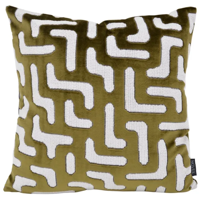NOVÉE Elegance Groen Kussenhoes | 45 x 45 cm | Velvet/Polyester