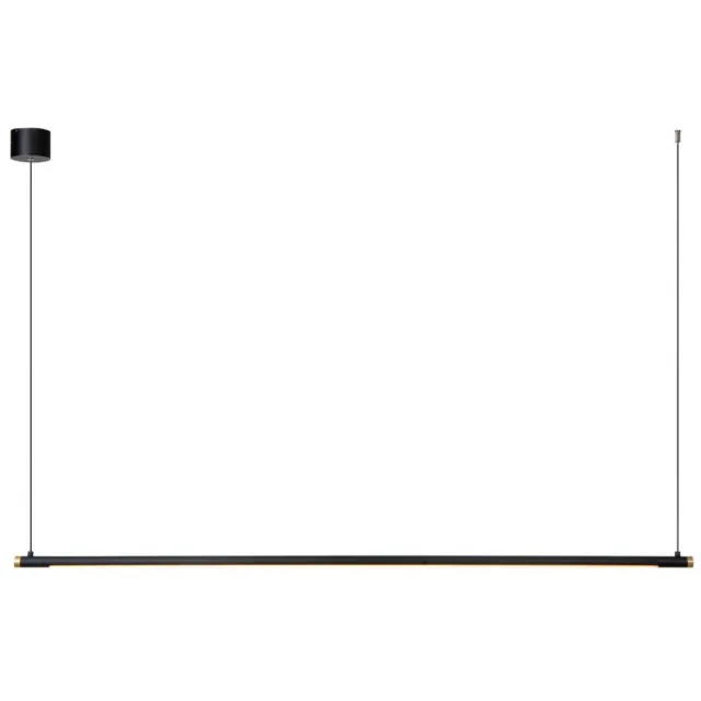 Lucide aluminium LED hanglamp Ø 2,5 cm - zwart