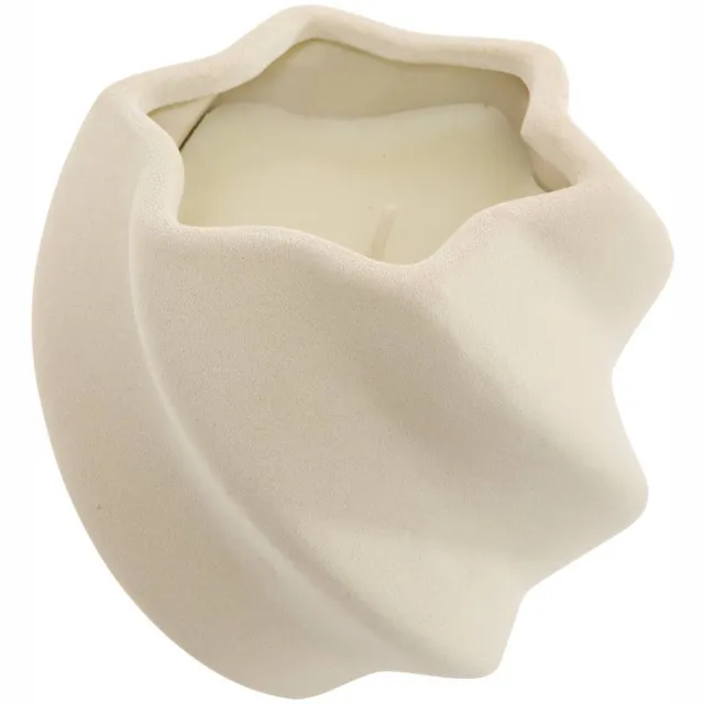 Atmosphera Créateur d'intérieur® Bougie parfumée torsadée Fernan parfum floral 310 g blanc