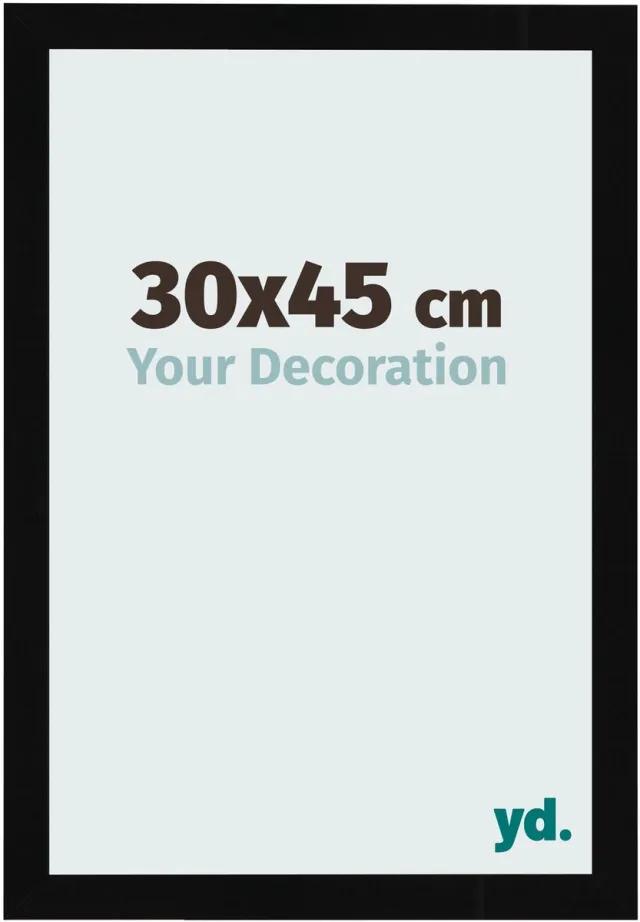 yd. Your Decoration - Fotolijst 30x45 cm - MDF - Zwart Hoogglans - Bologna