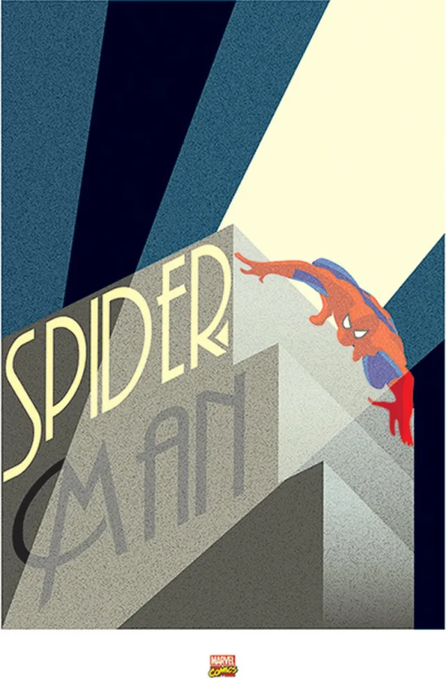 Spider-Man Pyramid Poster - Marvel Deco Spiderman Building - 80 X 60 Cm - Multicolor Multi color