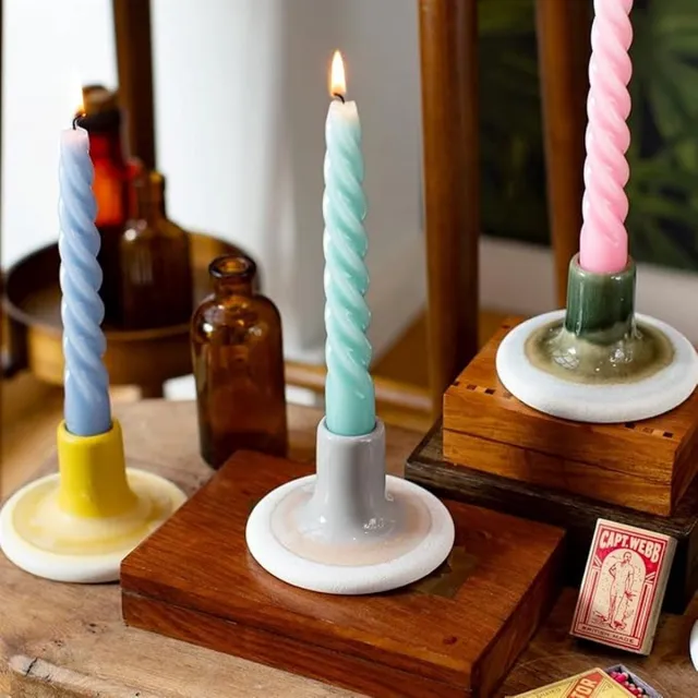 Sass&Bell Kaarsenstandaard Sass&Bell geel