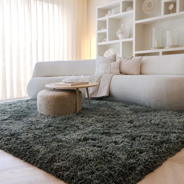Nordic Weavers Shaggy vloerkleed - Sveve mosgroen 200x300