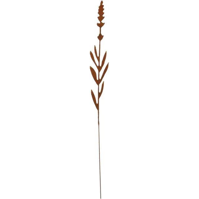 UNUS Tuinsteker lavendel met knoppen roestlook 107 cm Bruin