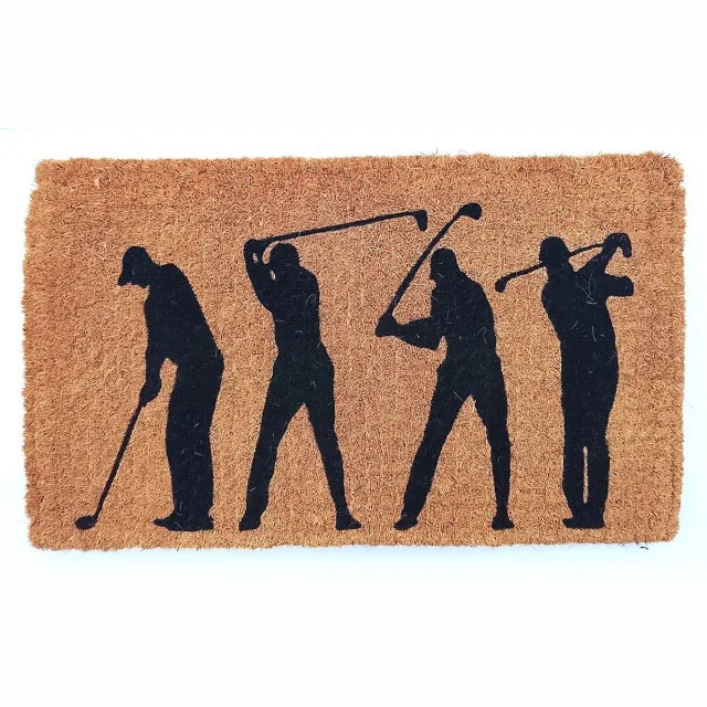 Mars & More Deurmat Kokos handgeweven golfers 75cm Multi