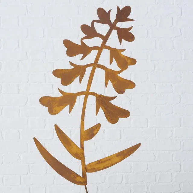 Rawa Geschenken Tuinbeeld - Gazonsteker Tuinsteker Bloem veldsalie tuindecoratie Ecoroest - metaal H84 cm