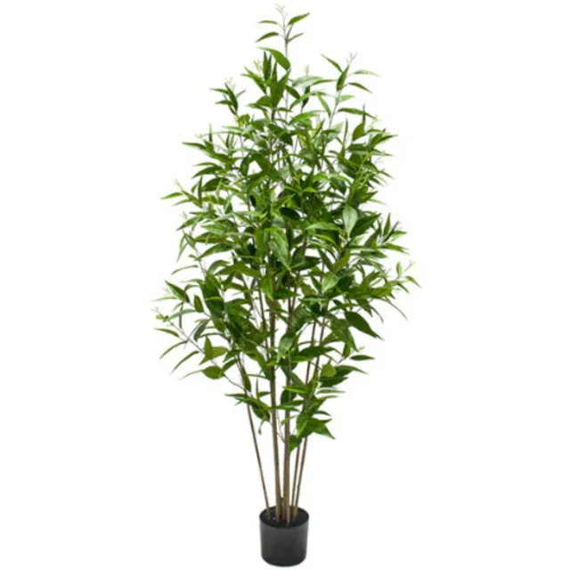 NeverLeafs Eucalyptus kunstplant Deluxe - 180 cm gebloemd
