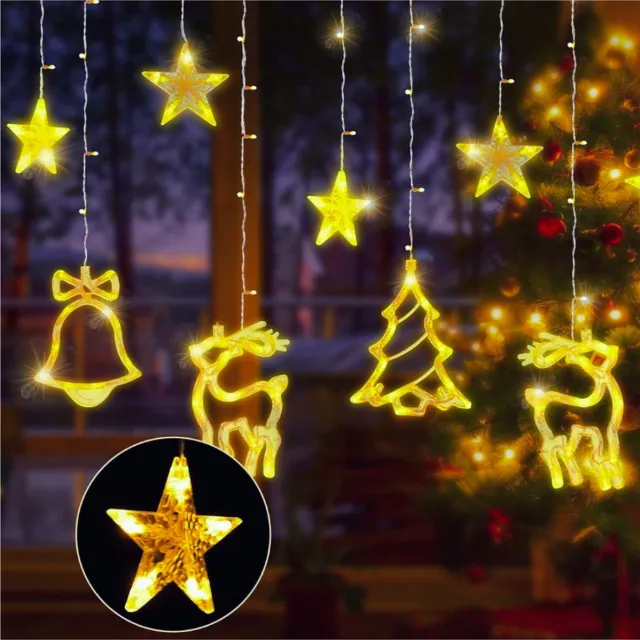PEAM Led-Lichtsnoer 4,5 M - Feeënverlichting - Kerstdecoratie - Led-Lichtketting Voor Gordijnen - Verjaardag - Feest - Bruiloft - Verrassingen