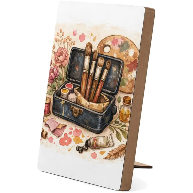 Mr Cadeautjes Glasframe/MDF 12,7 x 17,8 - design Romantische hobbyprint met een centraal retro-object en loss | cadeau Wit