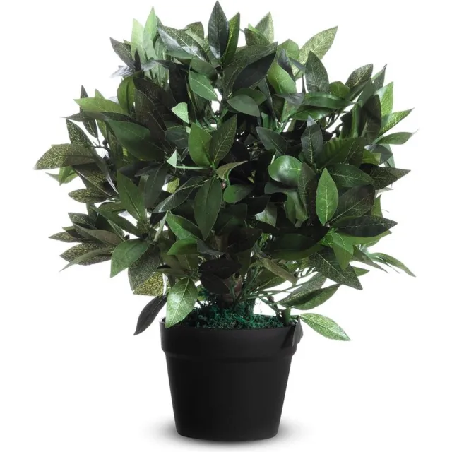 meet_by_Paperflow Kunstplanten PAPERFLOW, van PE, groen, incl. kunststof pot, laurierboom, 500 mm