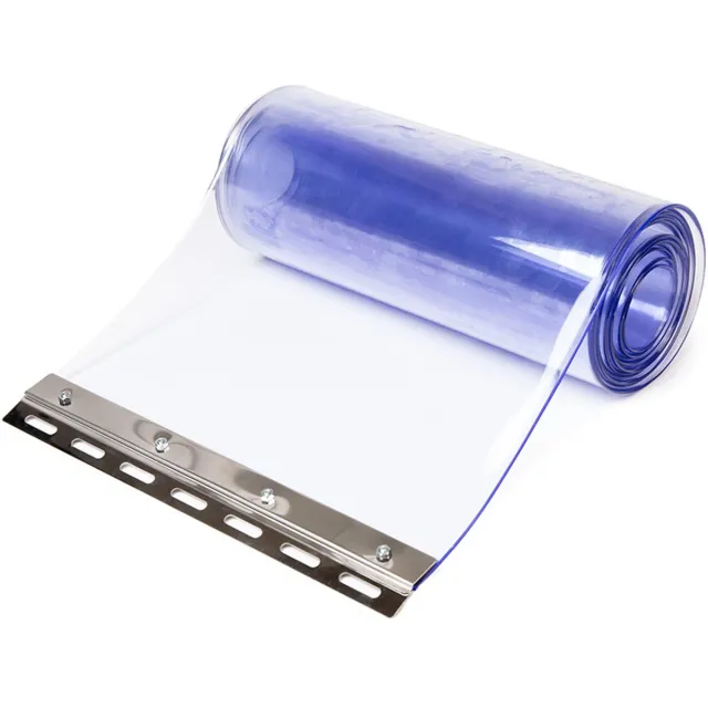 Rubbermagazijn PVC Strokengordijn - 200x2mm - met klemset - Lengte 3 meter - Kunststof Lamellengordijn Transparant