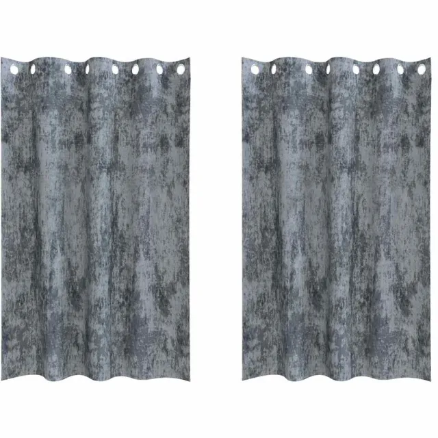 vidaXL Velvet Gordijnen 2 st Zilvergrijs 175 x 140 cm Fluweel
