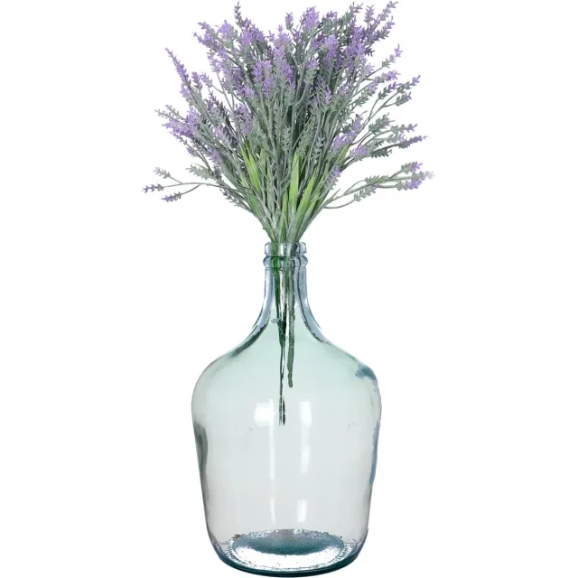 Bellatio Design Kunstbloem bos Lavendel/lavendula - 2x - 41 cm - 5 takken - paars - kunst zijdebloem