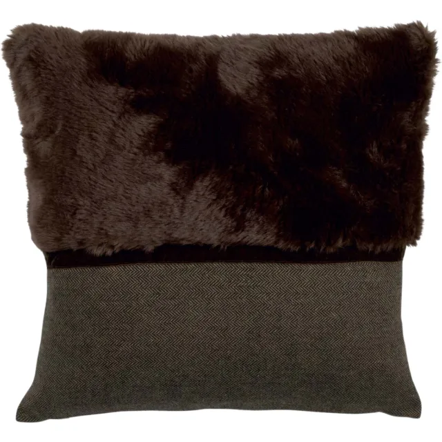 Dutch Decor Sierkussens - kussenhoes 45x45 - polyester/acryl - bruin