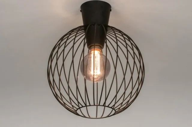 Lumidora Plafondlamp 73632 - Plafonniere - E27 - Zwart - Metaal - ⌀ 30 cm