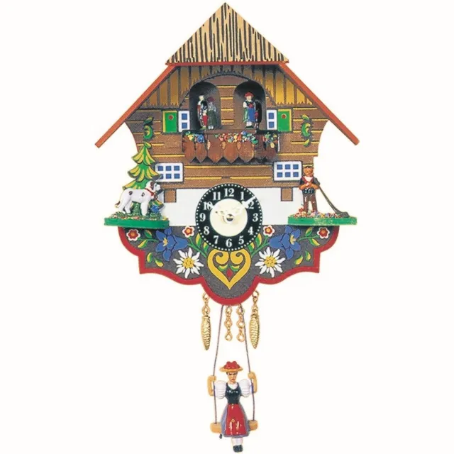 Engstler 0193 SQT - Wandklok met schommel - Quartz meerkleurig
