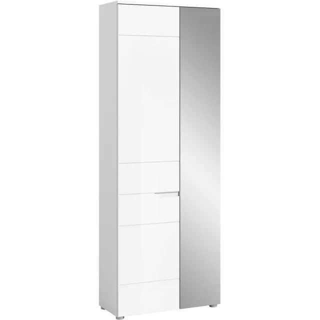 Furnilux Solero kledingkast wit hoogglans MDF TZ - 37x68x193cm