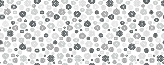 Ambiance Sticker Privacy raamfolie - BLOEMEN IN GRIJSTINTEN - Stickers voor ramen en douchedeuren - 40x100cm
