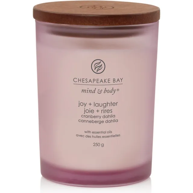 Chesapeake Bay Candle Chesapeake Bay Joy & Laughter - Cranberry Dahlia - Medium Geurkaars - 60 branduren Paars
