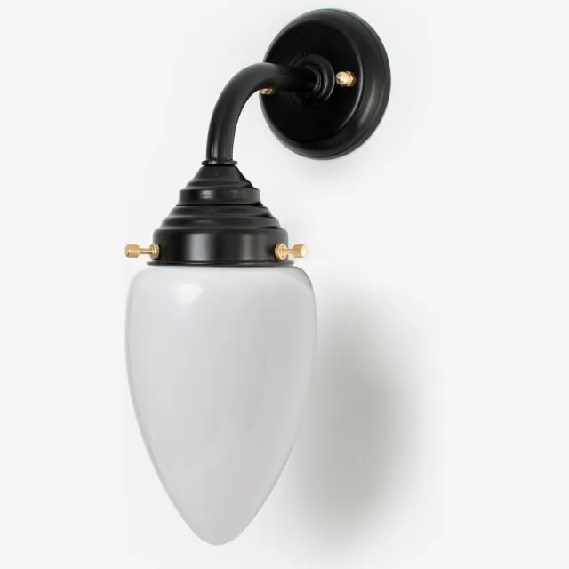 Coloured by Art Buitenlamp - Wandlamp Menhir Small Curve Zwart - Art Deco Trade
