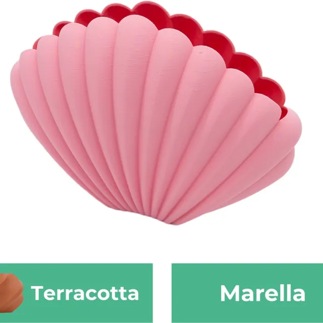 Lovora Marella organische vaas – Decoratieve vaas - Terracotta - 3d geprinte vaas – geschikt voor droogbloemen