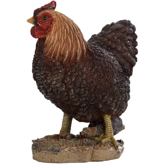 Esschert Design Decoratieve Haan - Bruin - 17 x 11 x 19,5 cm