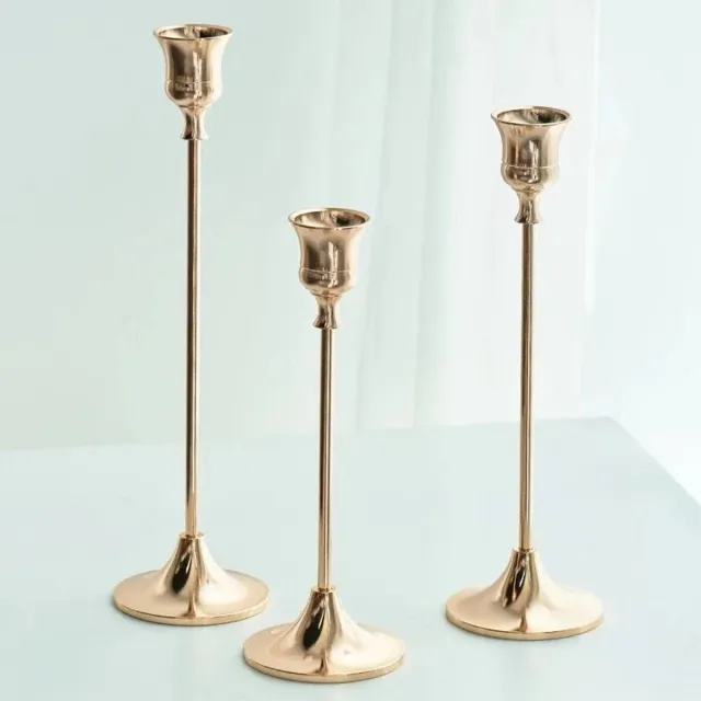 Evaux boutique Kandelaar - Kandelaarset - 3-delig - Rosa goud Rosa gold