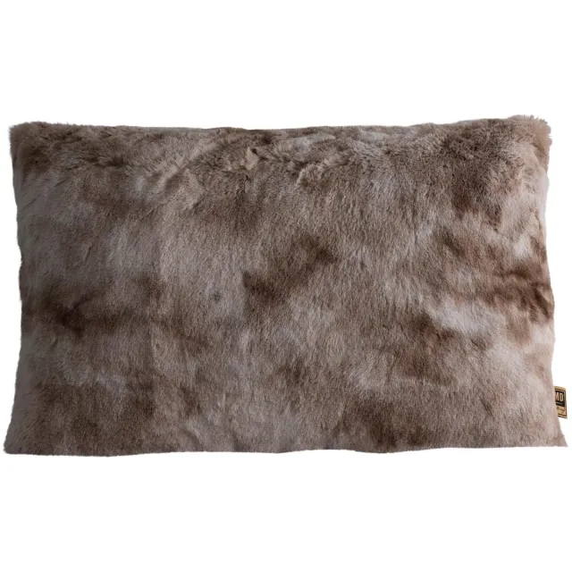 PTMD Linde Sierkussen - 40 x 10 x 60 cm - Fluweel - Bruin Beige