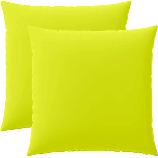 vidaXL Dekenkussen - 2 - st - HEERLEN - Heldere - Groen. - 55 - x - 55 - cm - Polyester Helder groen