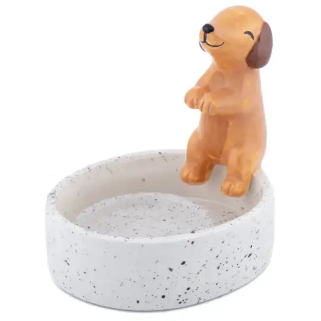 Sass & Belle Waxinelicht Houder Teckel - Teckel -Dog - Waxinelichtje - Kaarsje - Waxinelichthouder - Hondje - Wiener Dog - Theelicht Houder Bruin
