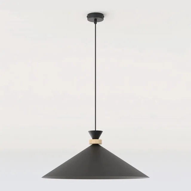 Emibig OLIVO 1L BLACK - Stijlvolle Scandinavische hanglamp voor elke ruimte Zwartachtig