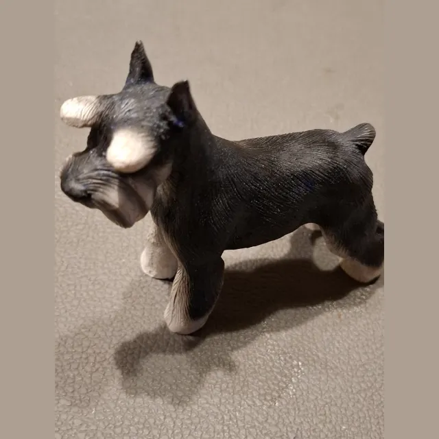 Dog's life collectibles beeld schnauzer zwart / wit