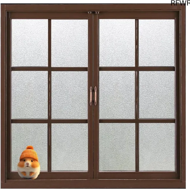 RFWR Verduisterende Raamfolie voor Privacy en Warmtebeheersing - Zelfklevend, Zonder Lijm, 50x210 cm