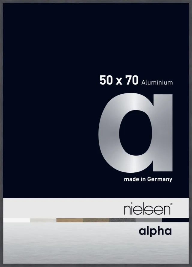 Nielsen Alpha Aluminium Wissellijst Grey 50x70cm Grijs