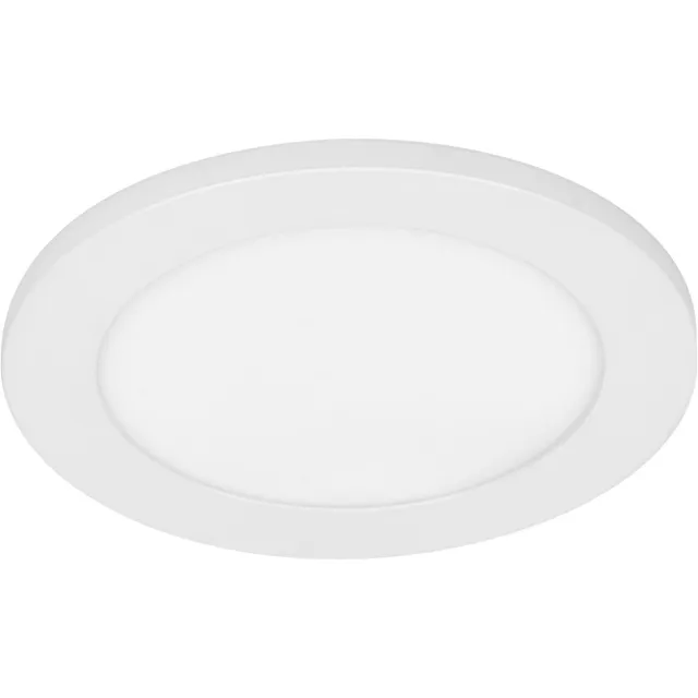 Osram Essential LED Downlight Zij-Hoofdlamp 175mm 18W, inbouwspot warm wit 3000K, plafondspot aluminium wit