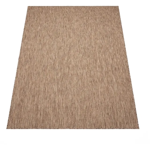 flycarpets Binnen & Buitenkleed Nacira Laagpolig Vloerkleed - Beige